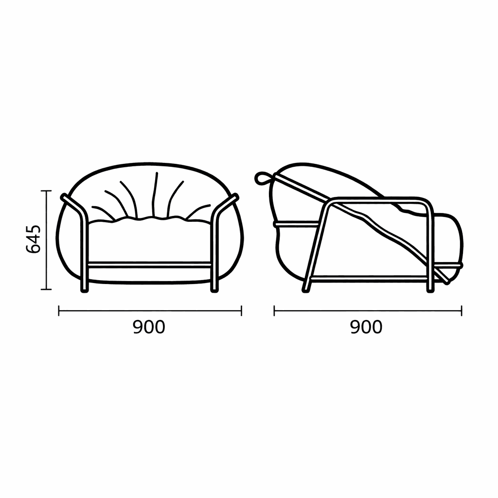 Кресло дизайнерское UNO Дарк превью 3