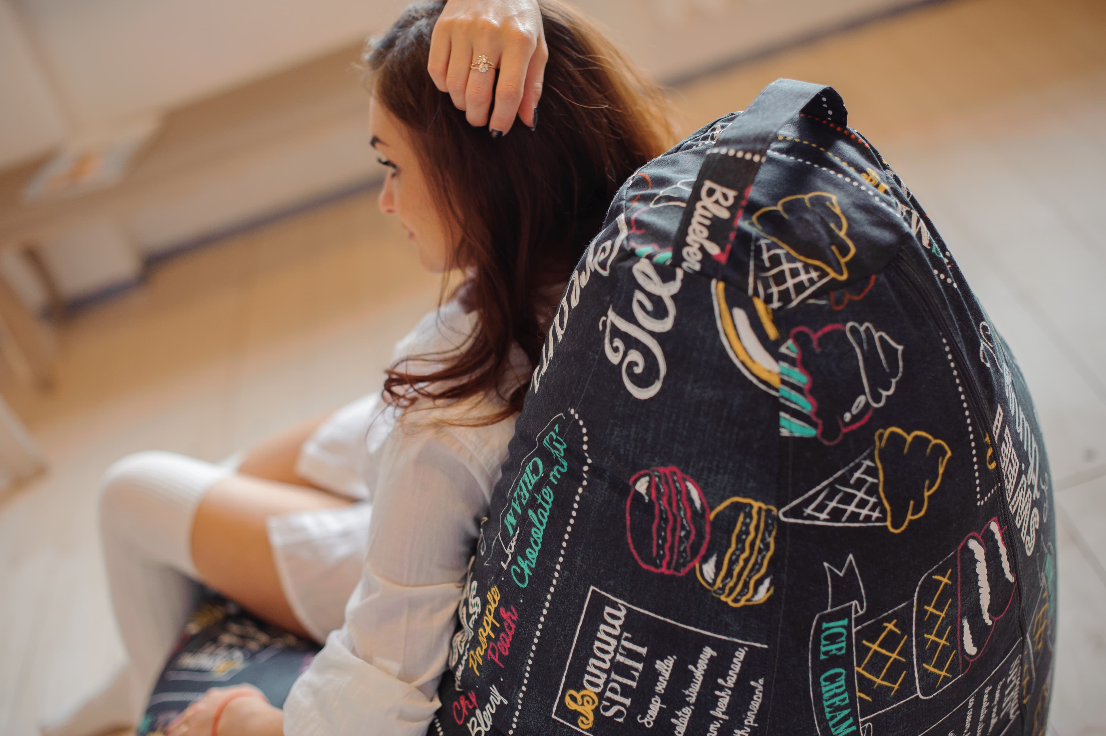 Большое яркое кресло-мешок Босс Айскрим превью 3