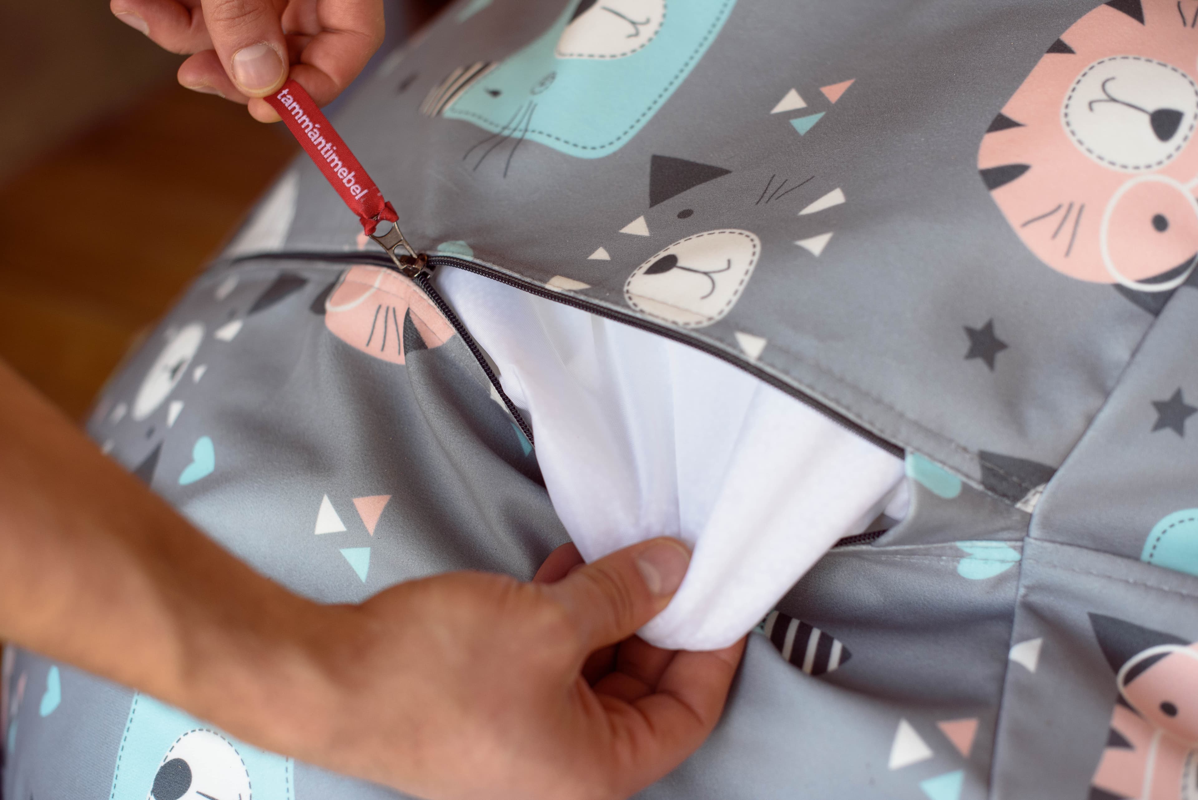 Детское кресло-мешок БинБэг Кидс, Котики превью 6